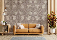 William Morris inspired Pimpernel floral wall mural

