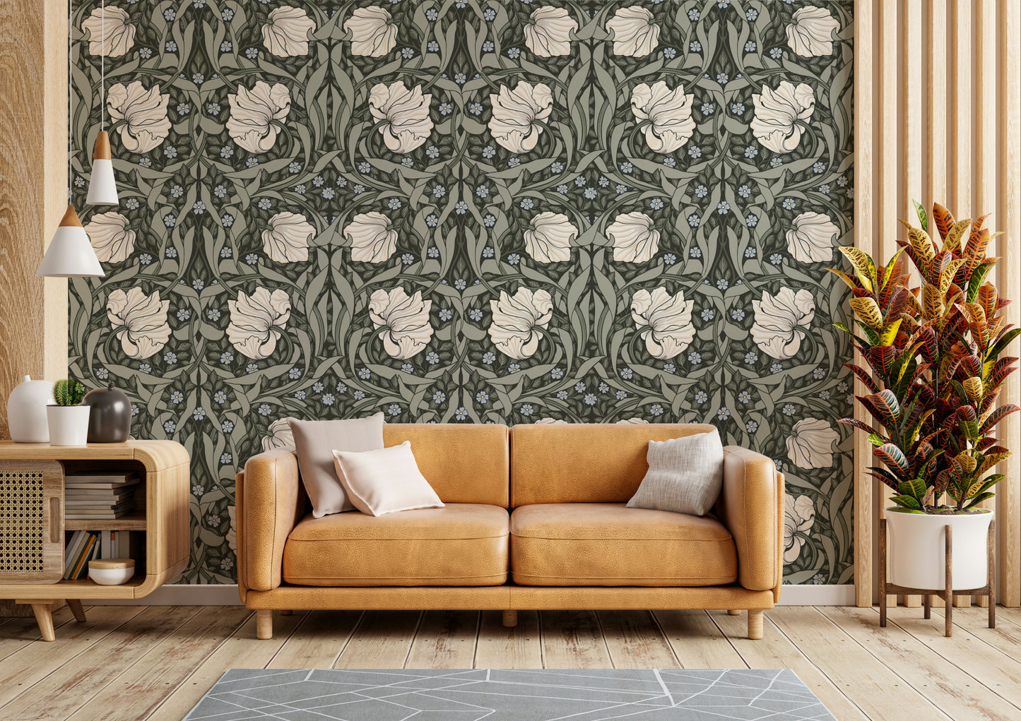 Elegant floral design of Pimpernel 17 wallpaper pattern

