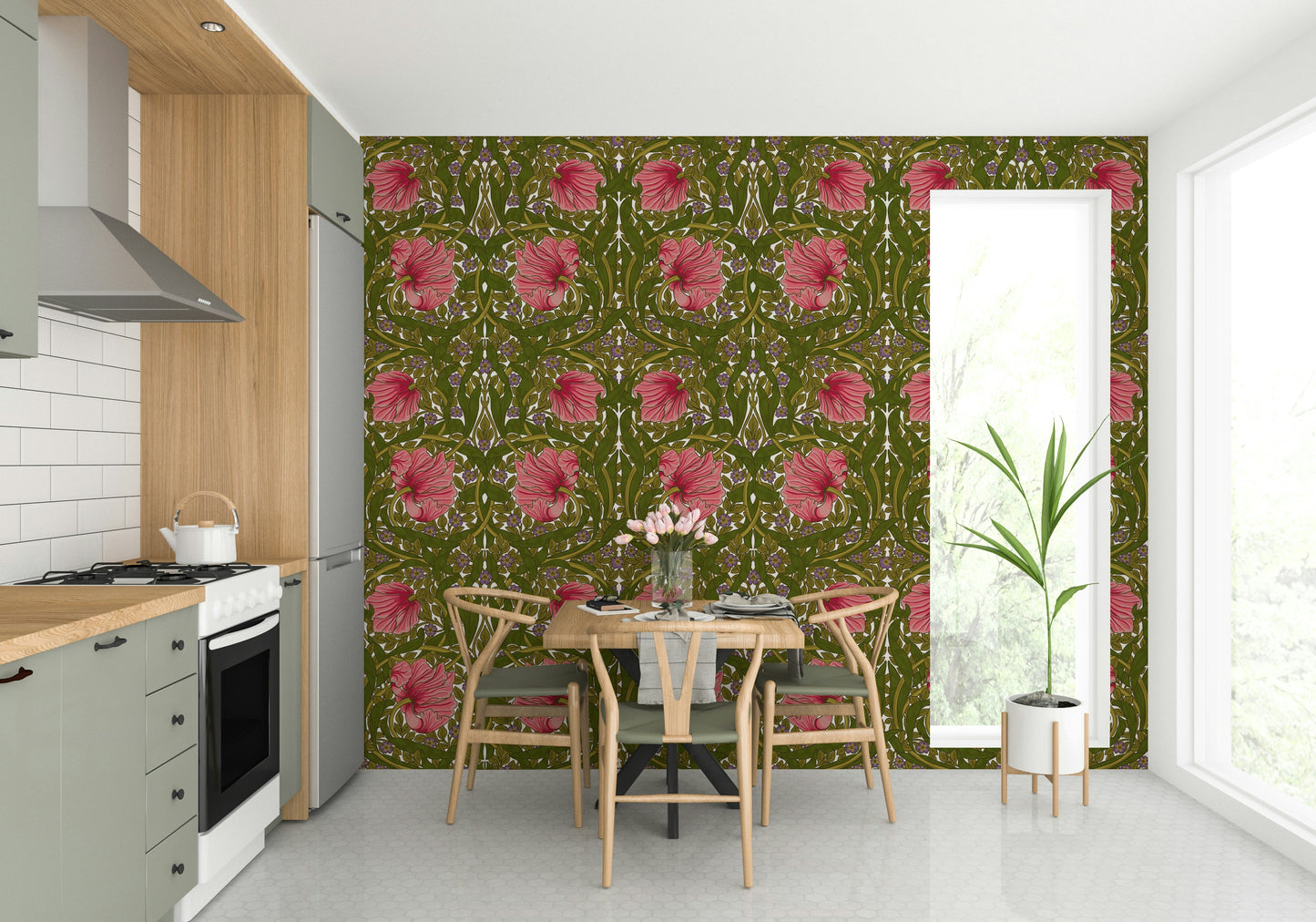 Beautiful floral design by William Morris for walls.


