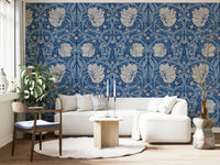 Close-up of the Pimpernel wallpaper's intricate design.

