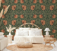William Morris Pimpernel 24 wallpaper for a sophisticated interior.