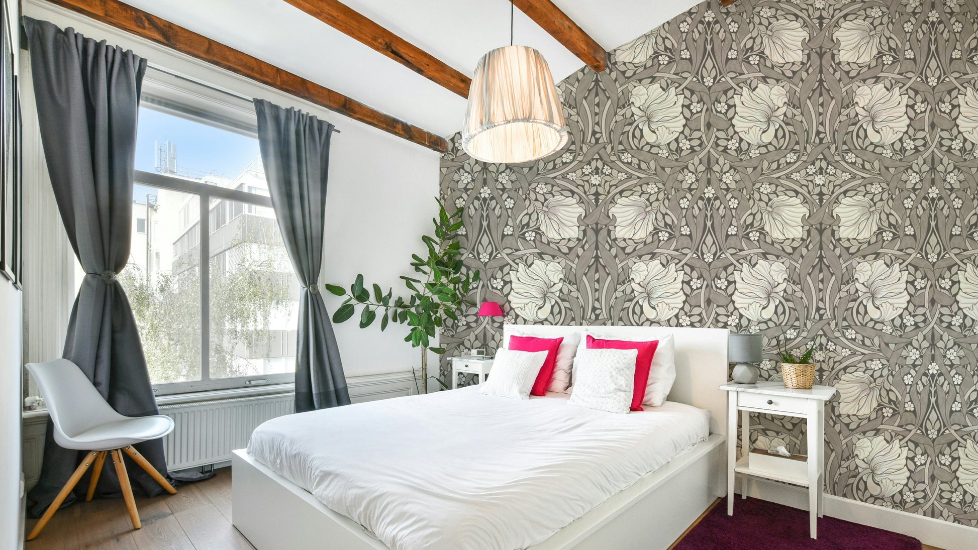 Pimpernel by William Morris wallpaper with floral design

