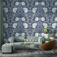 Pimpernel wallpaper by William Morris for timeless interiors.

