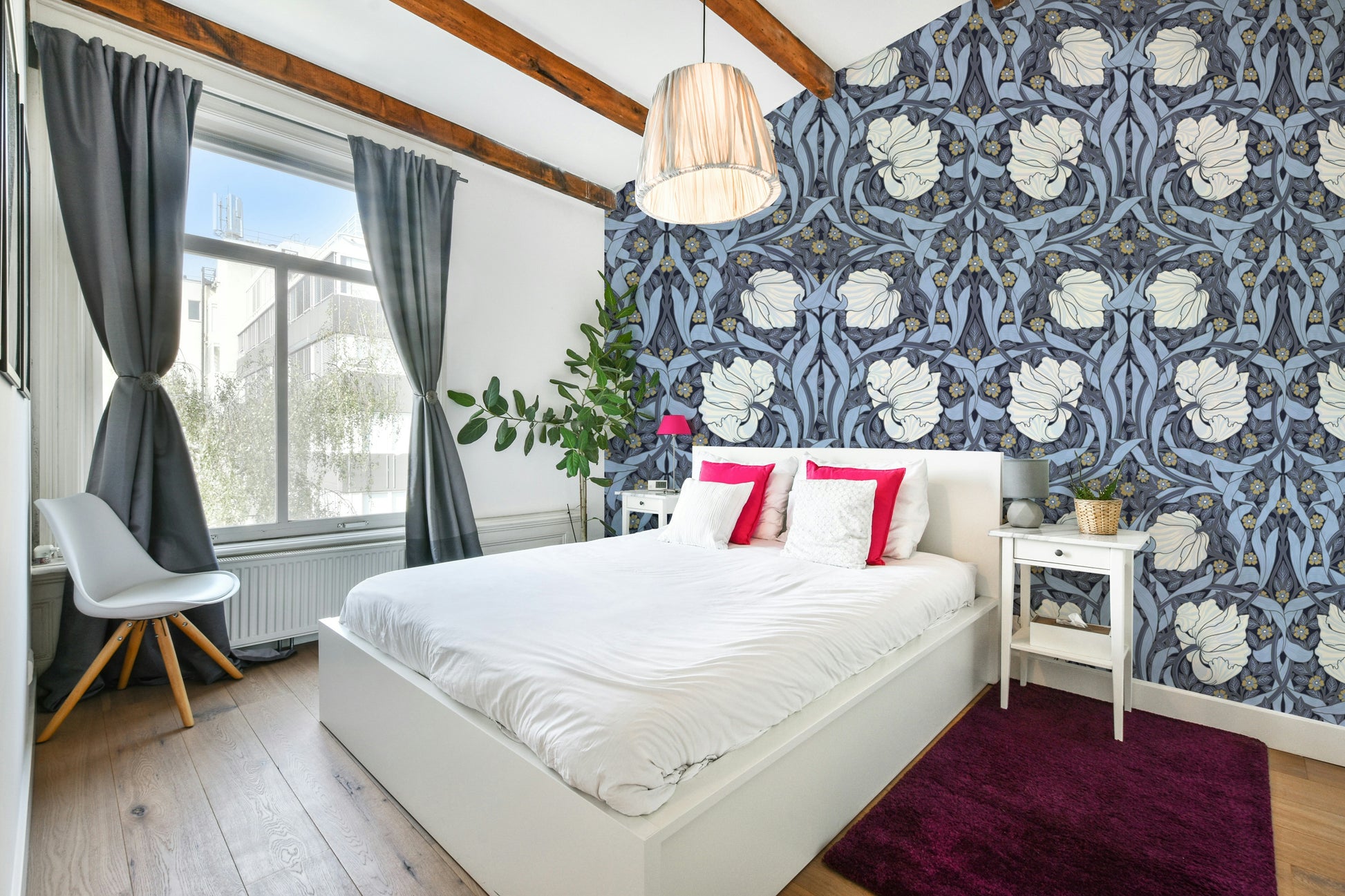 Sophisticated Pimpernel design on high-quality wallpaper.

