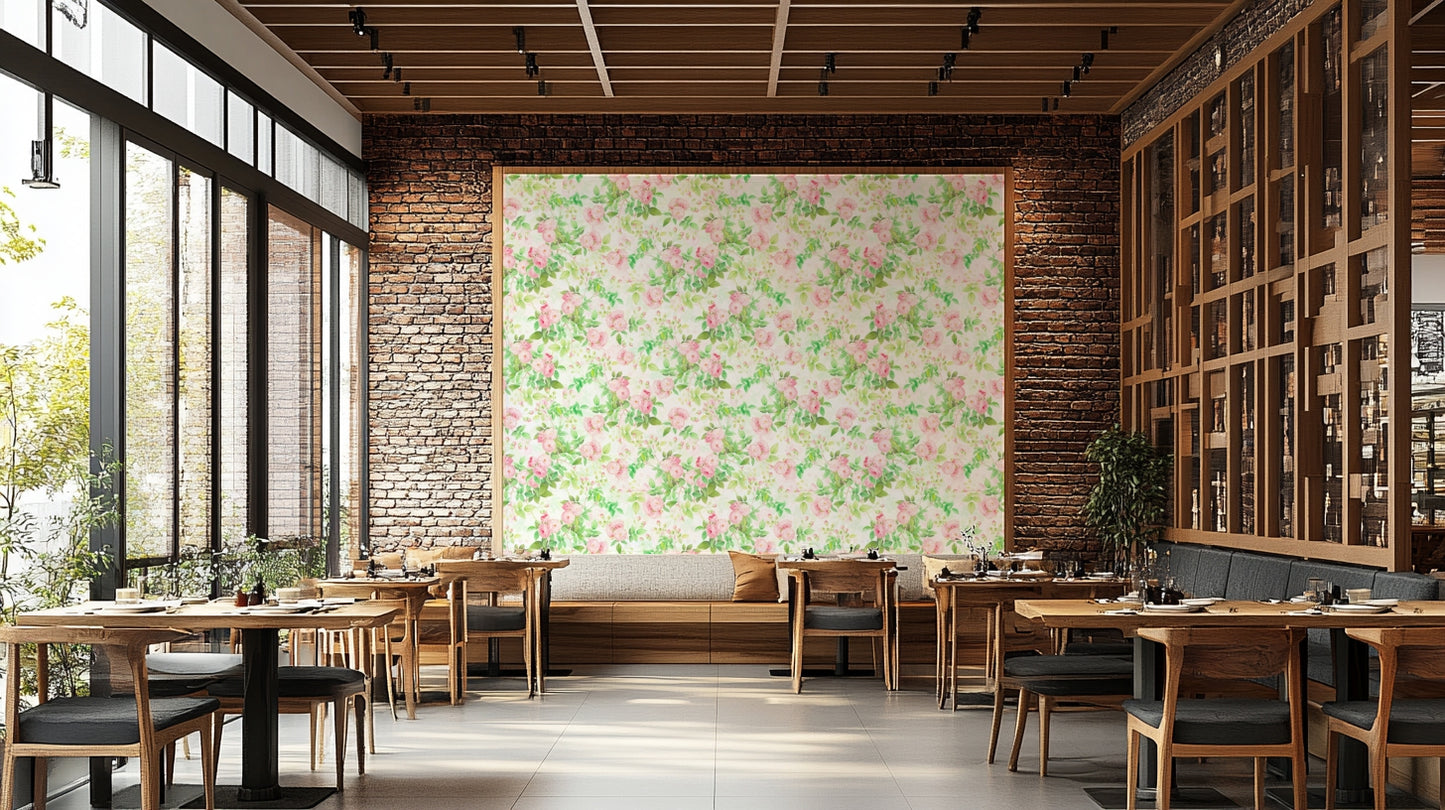 Beautiful rose watercolor wallpaper in pink and pastel hues.

