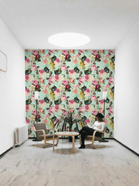 Elegant vintage rose garden wallpaper for timeless walls

