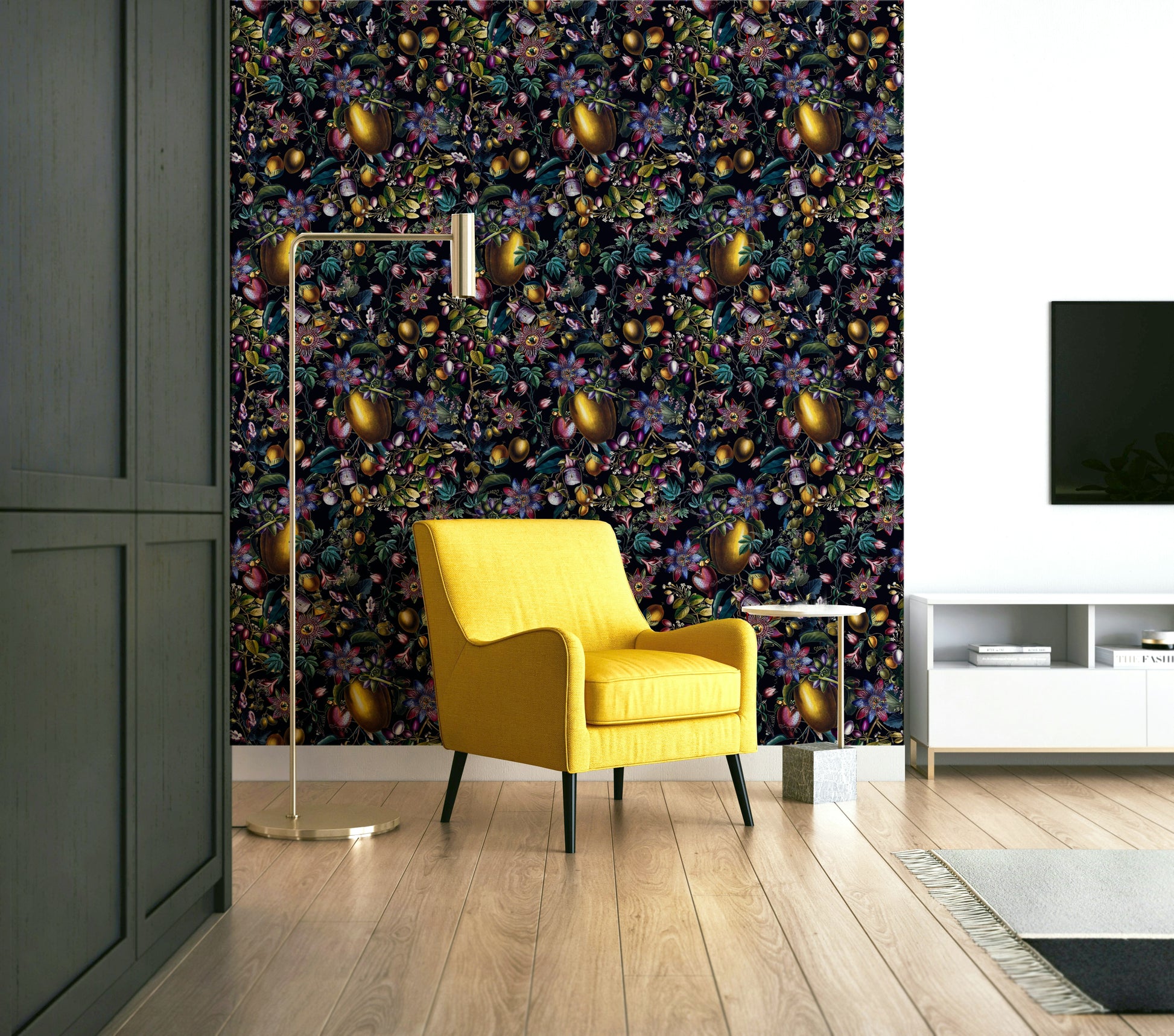 Delicate floral garden wallpaper perfect for bedrooms
