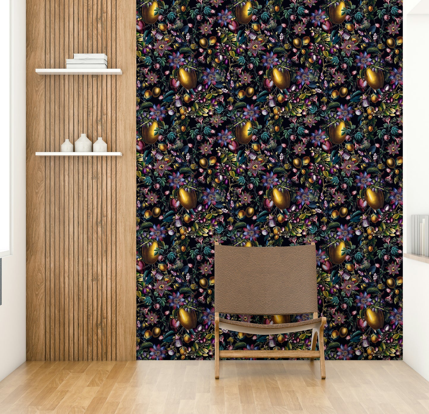 Vintage-inspired enchanted garden wall design