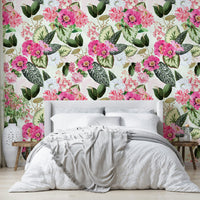 Fresh, nature-inspired botanical rhapsody wallpaper design
