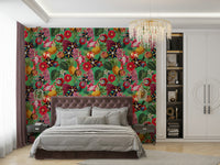 Tropical peel and stick wallpaper for easy decor

