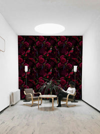 Modern floral midnight bloom wallpaper for stylish rooms

