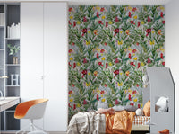 Garden bloom wallpaper with rich colors and floral patterns.

