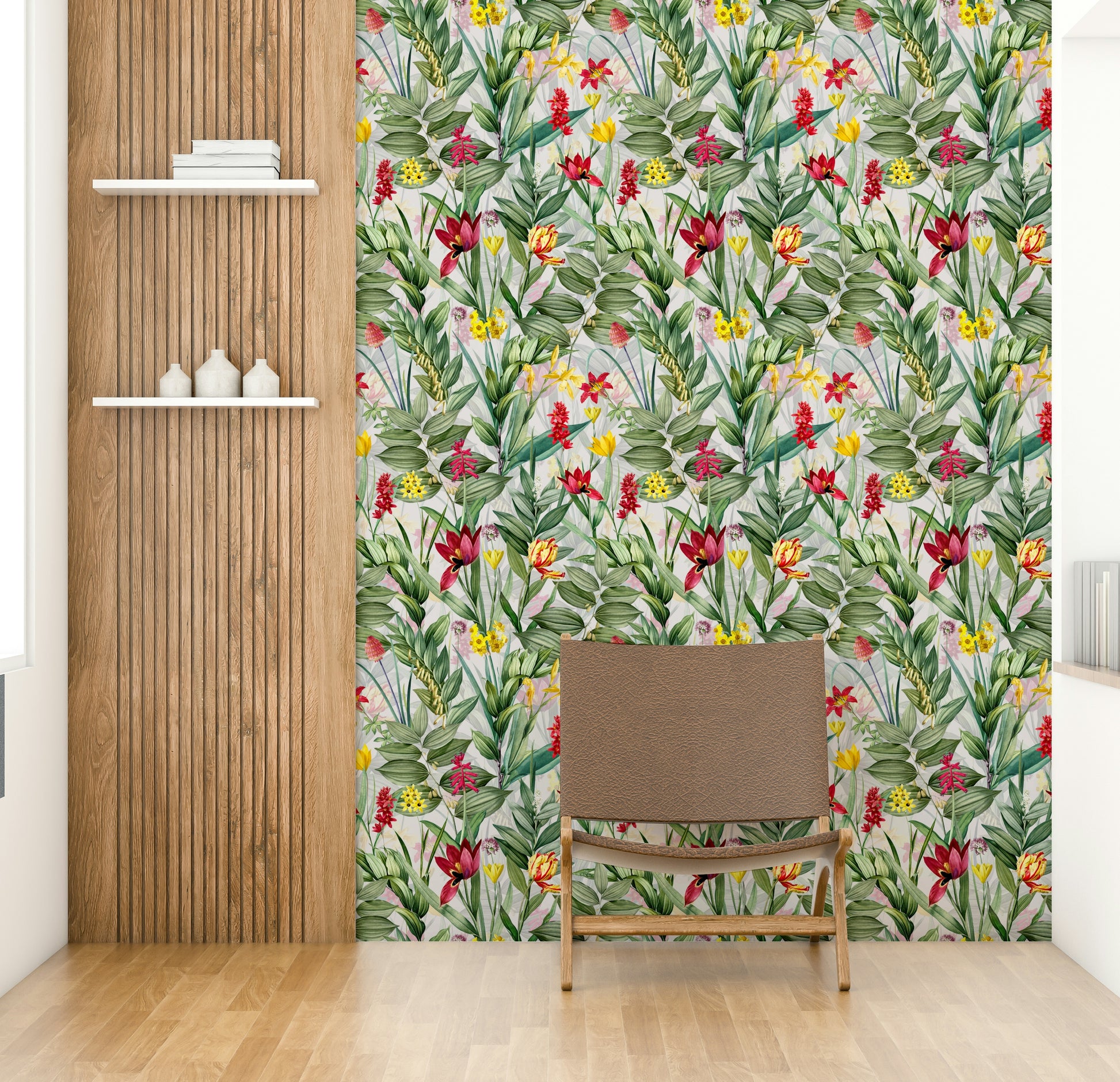 Garden bloom wallpaper with vibrant floral designs.

