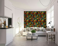 Moody floral wallpaper for modern home decor

