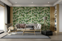 Passionflower wall mural featuring vivid floral design.

