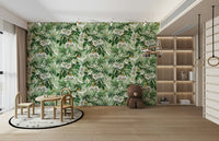 Stunning passionflower pattern wallpaper for bold rooms.

