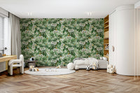 Passionflower-themed wallpaper for a refreshing space.

