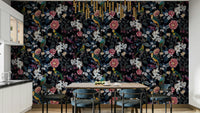 Nocturnal Paradise wallpaper featuring vibrant night blooms.

