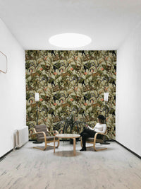 Jungle Majesty 1 Wallpaper with lush green foliage.

