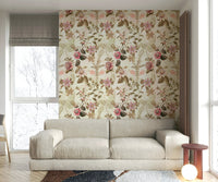Close-up of Passionflower Paradise wallpaper showcasing intricate flowers.

