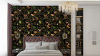 Monkeys and vines wallpaper for a fun nature-inspired room.

