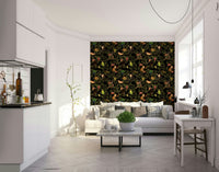 Monkeys in the vines wallpaper for a tropical vibe.


