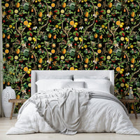 Tropical paradise wallpaper featuring lively primates

