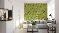 Vintage primate paradise with vibrant foliage wallpaper

