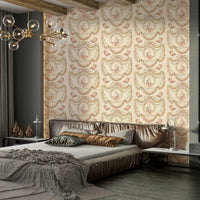 Rococo mural with decorative flourishes

