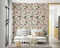 Rich jungle flora pattern for nature-themed interiors

