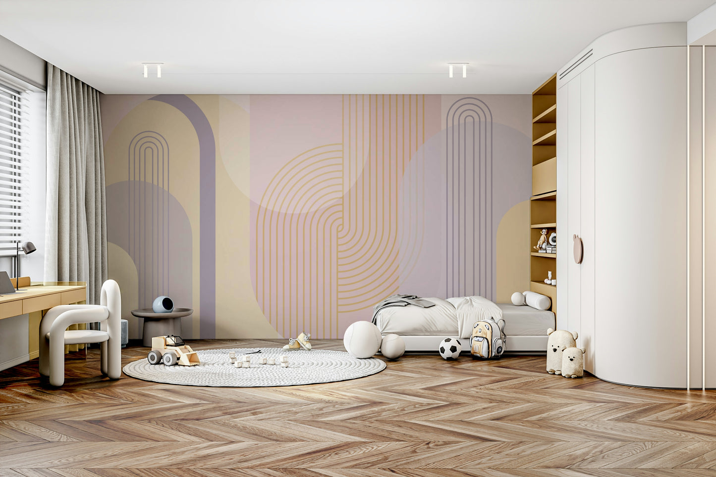 Simple and modern arch patterns for interiors.

