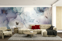 Beautiful pastel Dreamy Petals 2 wall mural for home.