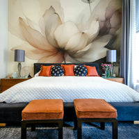 Lotus Botanica Dream mural with serene floral design.

