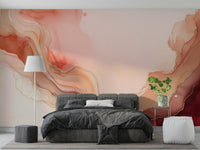 Flowing Coral Dreams wall mural for stylish spaces

