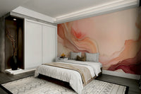 Elegant flowing coral dreams wall art design

