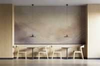 Cozy cloud mural for a calming bedroom or living space

