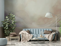 Elegant cloud drift wall mural for peaceful ambiance

