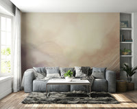 Gentle Cloud Drift Wall Mural for serene interiors


