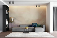 Light cloud drift mural for a serene interior decor

