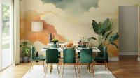 Tranquil Zen cloud mural for a serene home decor

