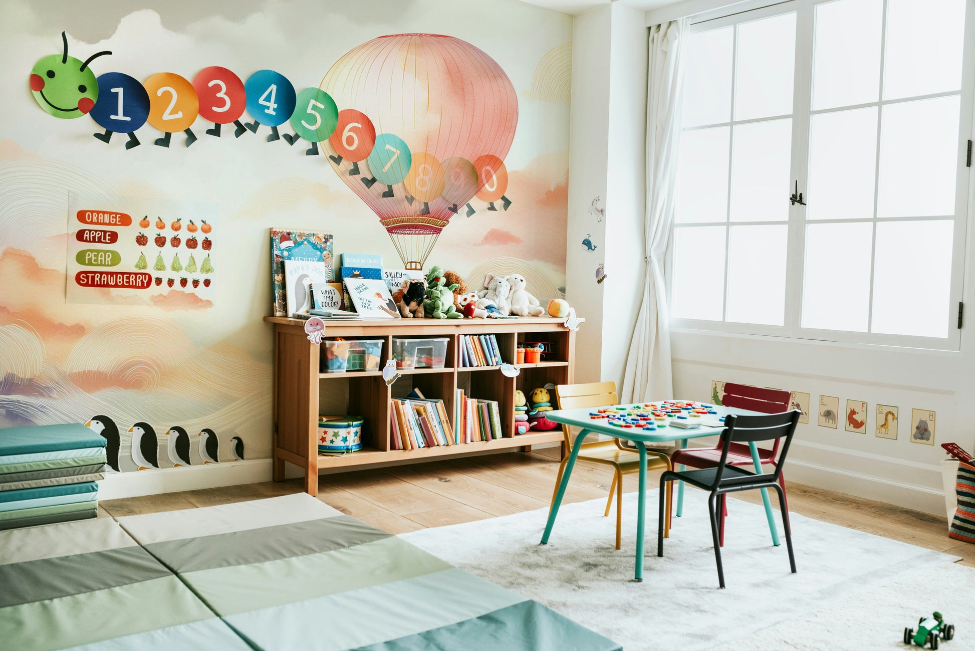 Majestic Balloon Mural for Modern Home Interiors

