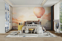 Sky High Balloon Journey Mural for Living Spaces

