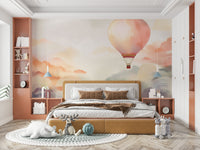 Peaceful Hot Air Balloon Wallpaper for Nursery Walls

