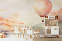 Soothing Balloon Ride Wall Mural for a Dreamy Ambiance

