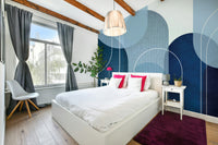 Mid Century Style Serene Blues Wall Art

