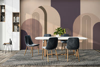Stylish Mid Century Arches Mural for Trendy Spaces

