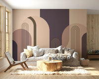 Bold Mid Century Arches Wall Mural for Stylish Interiors

