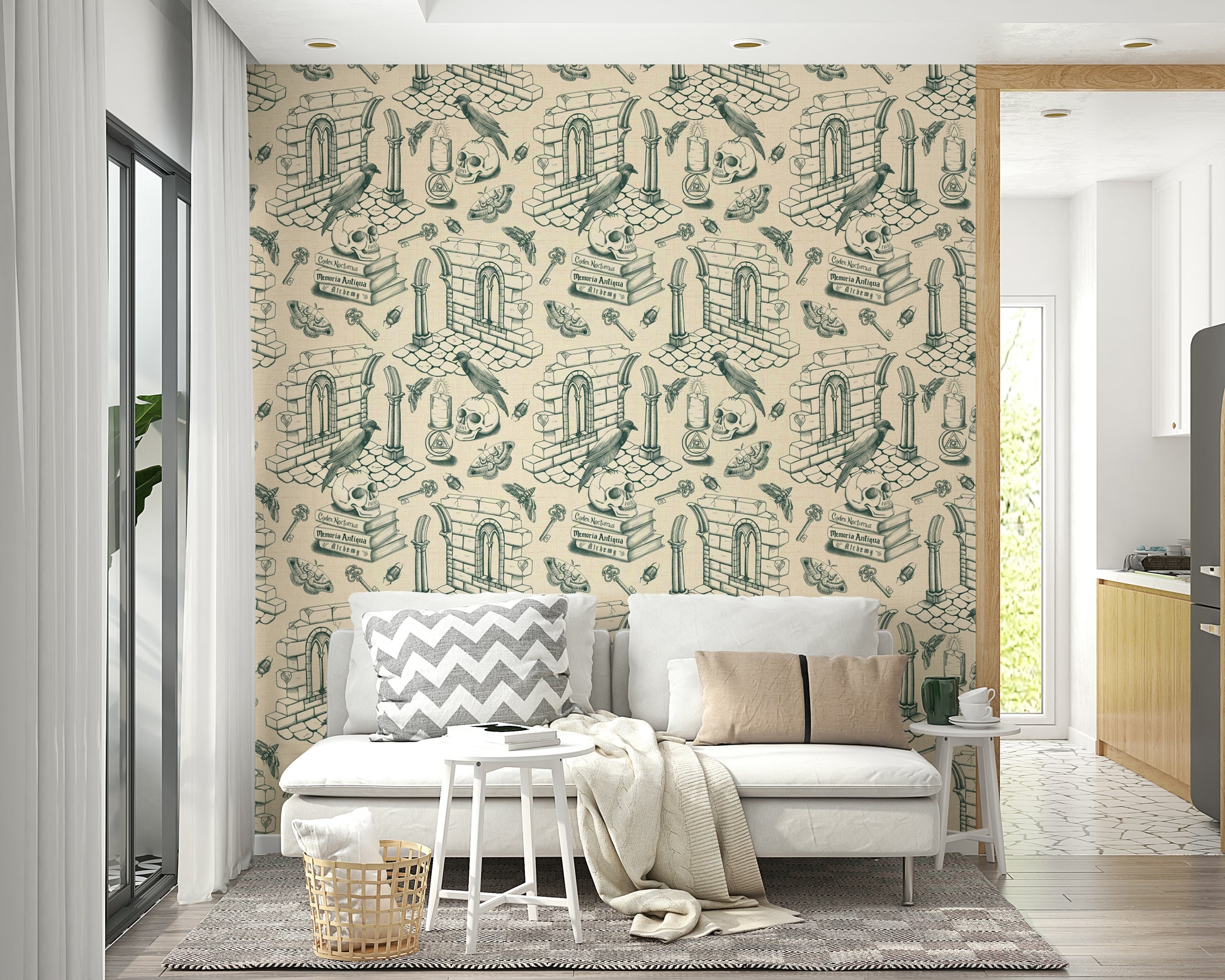 Ivy Green Toile de Jouy Design for Classic Interiors

