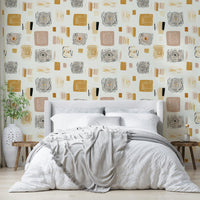 Elegant geometric harmony wallpaper for home styling.

