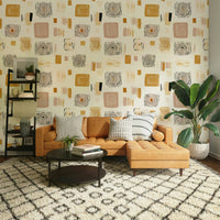Geometric harmony wallpaper to elevate your room decor.

